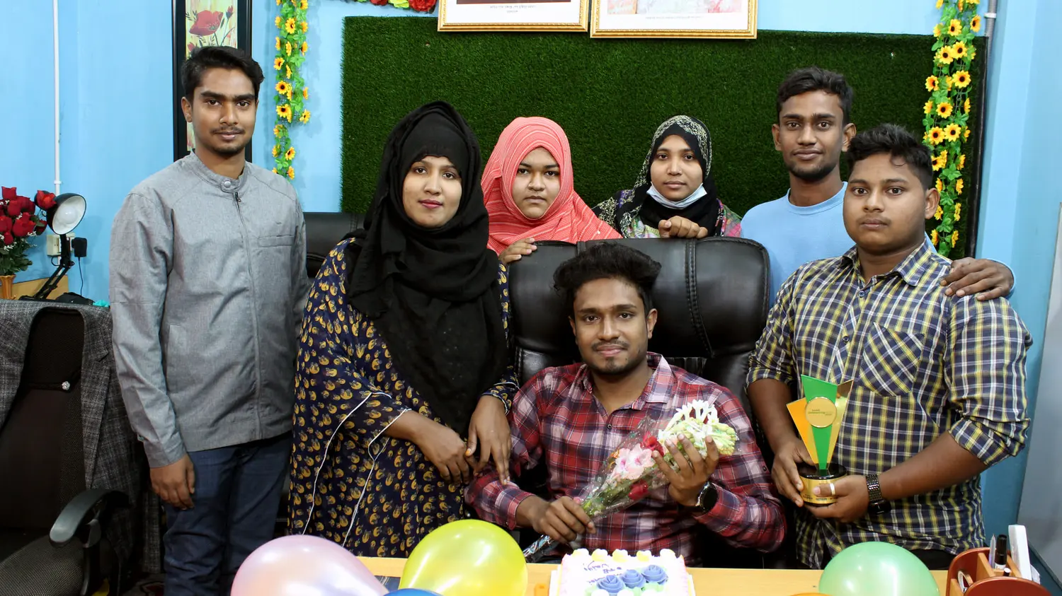 Anik Mahmud with additional Professor IT Zone colleagues.